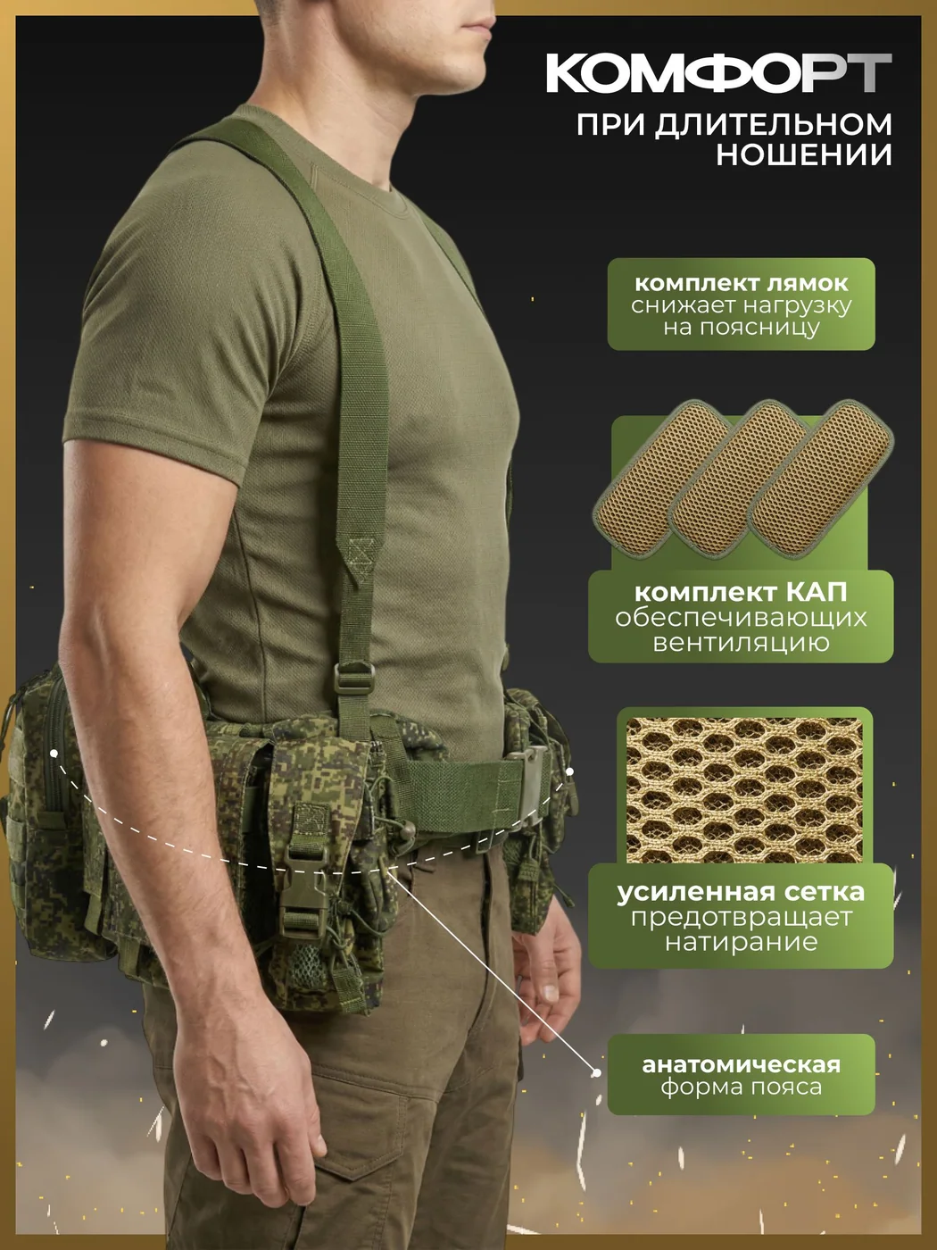 Разгрузочный пояс в сборе (цифра), СВМПЭ Бр2, С, С2, фото 2 из 5