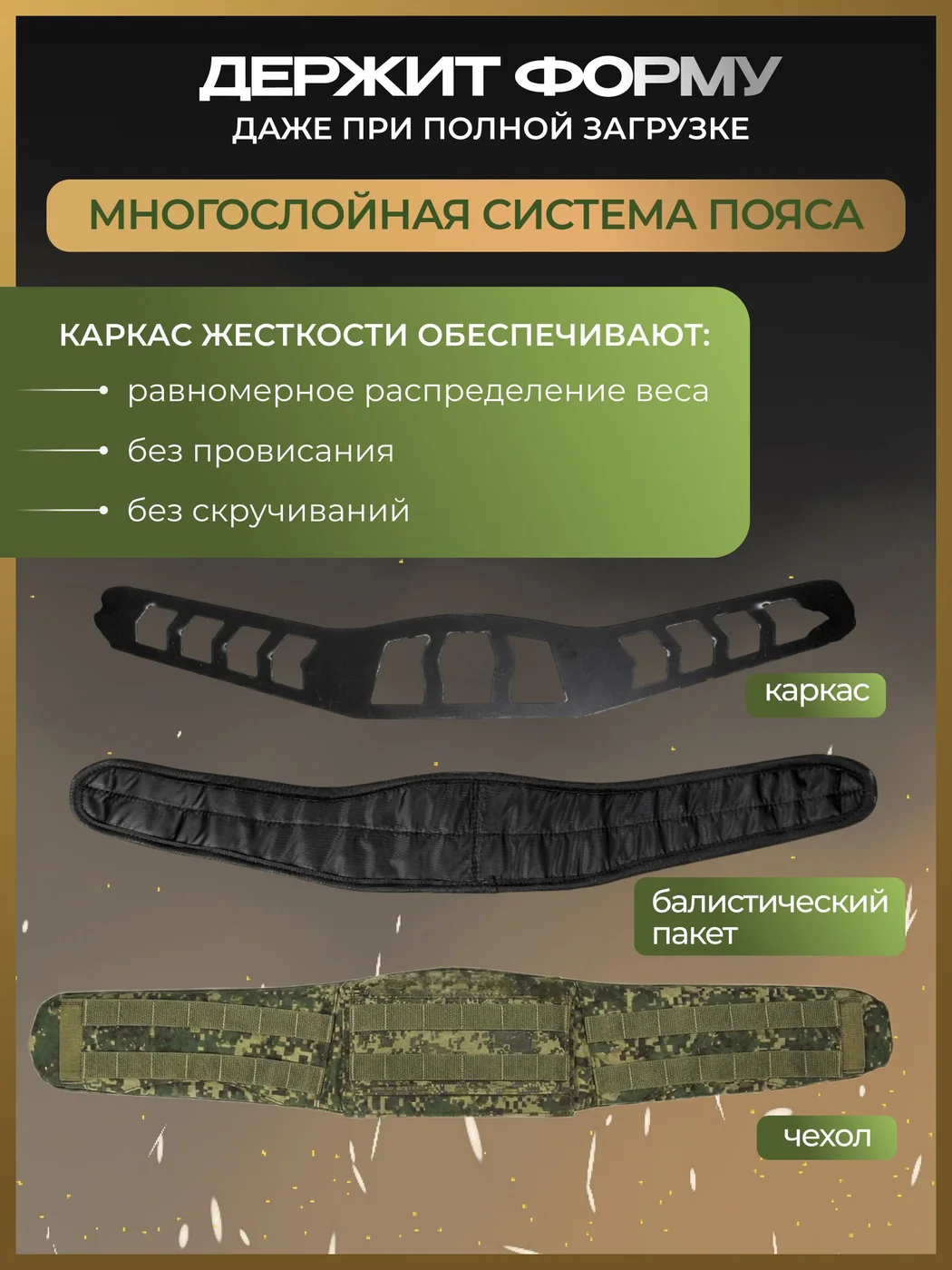 Разгрузочный пояс в сборе (цифра), СВМПЭ Бр2, С, С2, фото 5 из 5